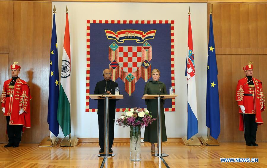 CROATIA-ZAGREB-INDIA-PRESIDENT-VISIT