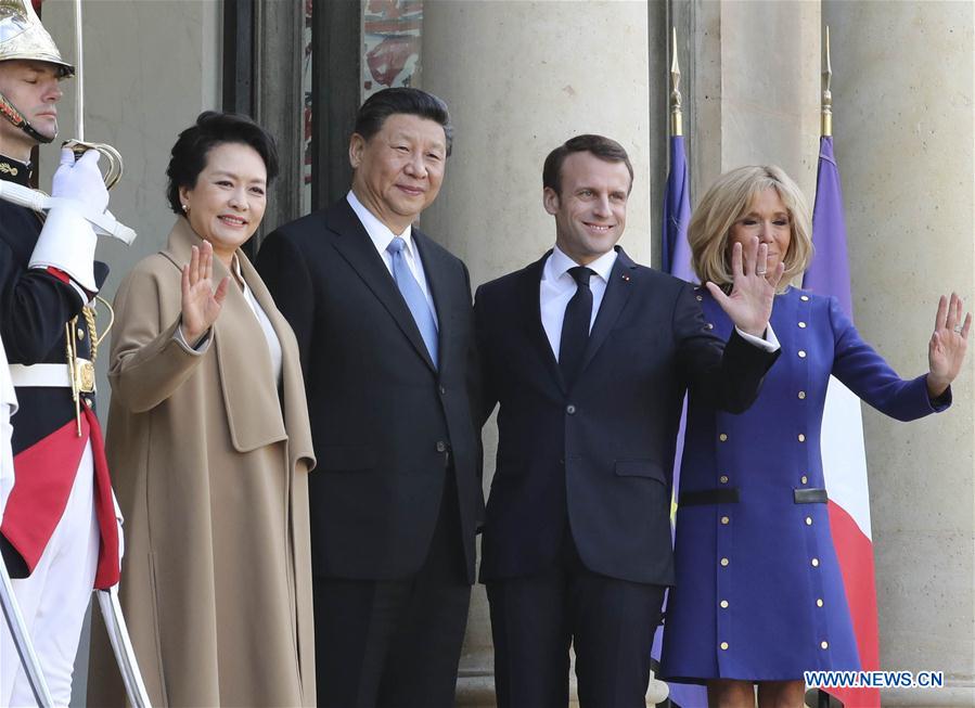 FRANCE-PARIS-CHINA-XI JINPING-MACRON-DEPARTURE