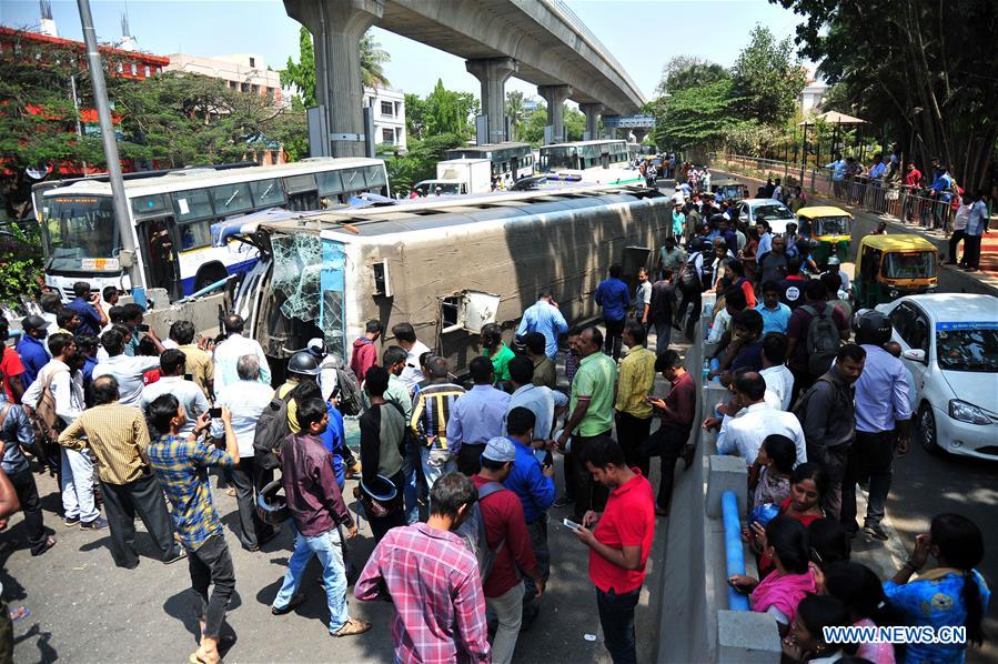 INDIA-BANGALORE-BUS ACCIDENT