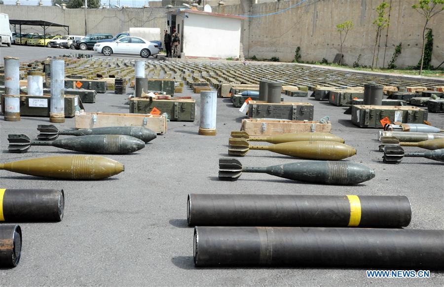 SYRIA-DAMASCUS-CONFISCATED-WEAPONRY