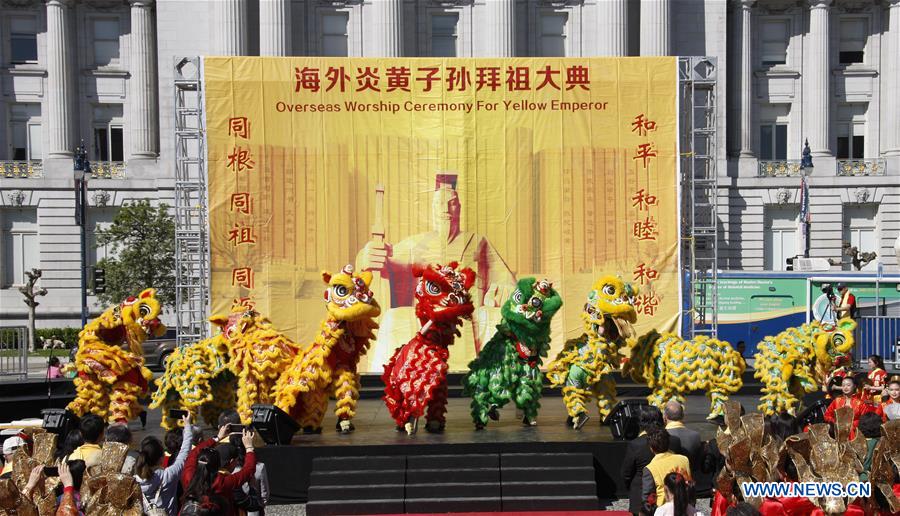 U.S.-SAN FRANCISCO-CEREMONY-YELLOW EMPEROR