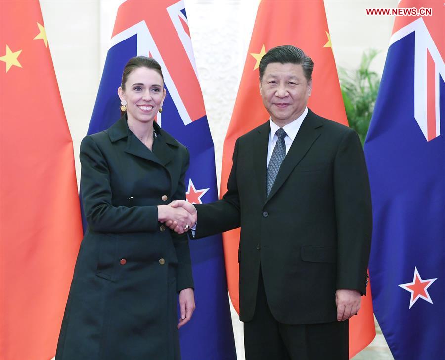 CHINA-BEIJING-XI JINPING-NEW ZEALAND-JACINDA ARDERN-MEETING (CN)