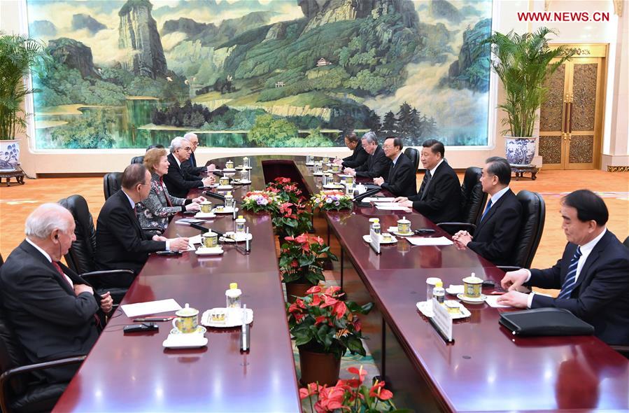 CHINA-BEIJING-XI JINPING-THE ELDERS-DELEGATION-MEETING (CN)