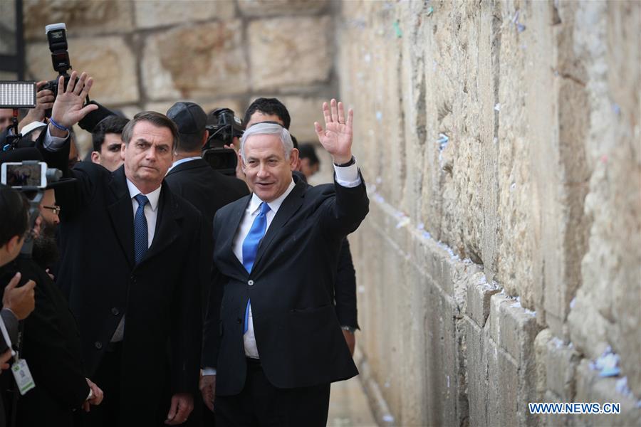 MIDEAST-JERUSALEM-WESTERN WALL-BRAZILIAN PRESIDENT-VISIT