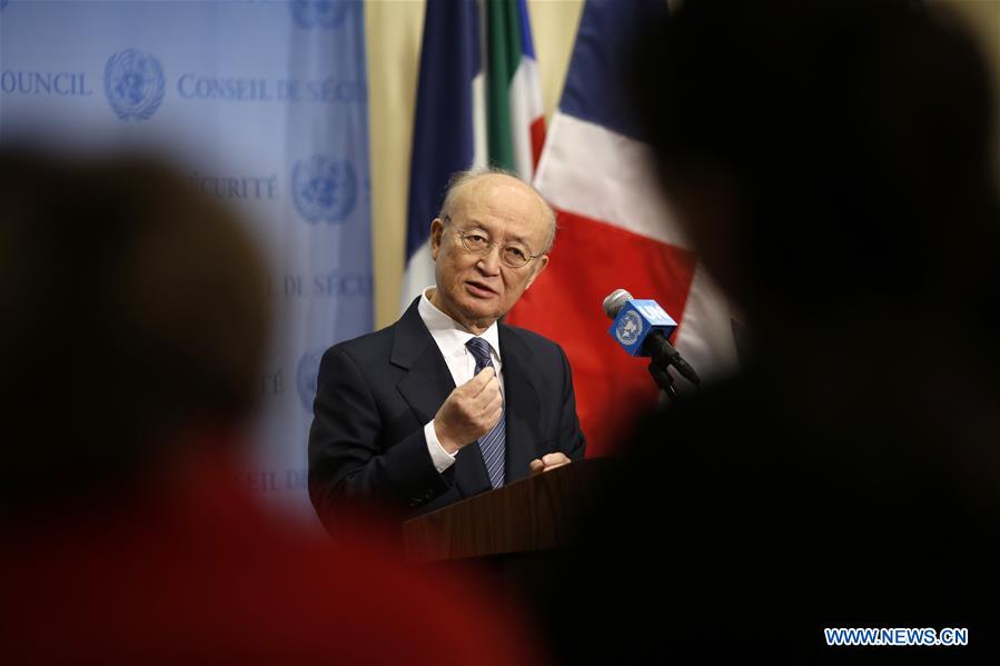 UN-SECURITY COUNCIL-IAEA-YUKIYA AMANO-PRESS ENCOUNTER