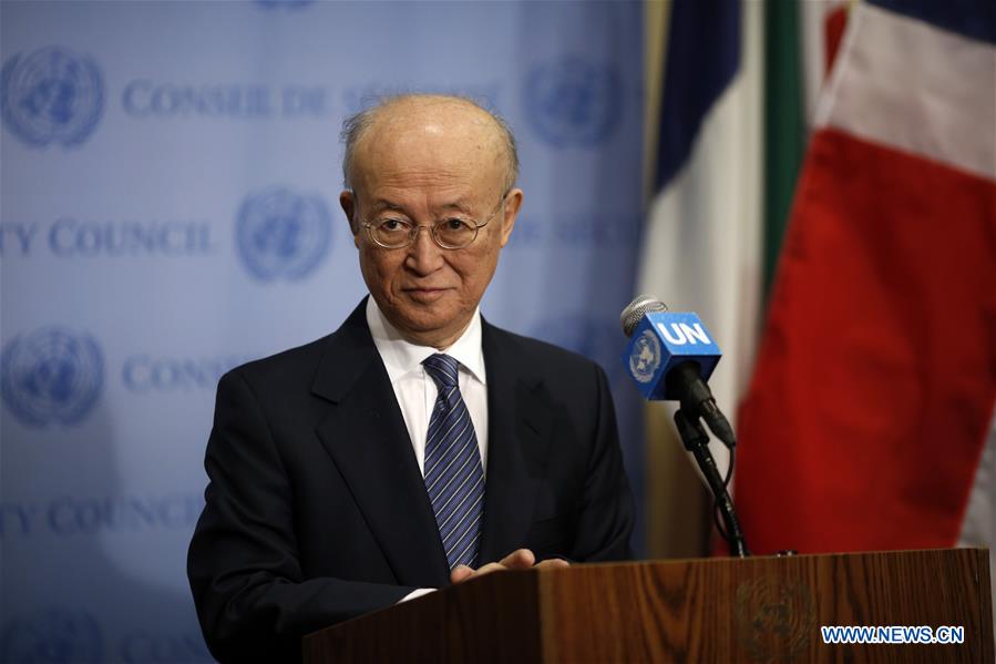 UN-SECURITY COUNCIL-IAEA-YUKIYA AMANO-PRESS ENCOUNTER