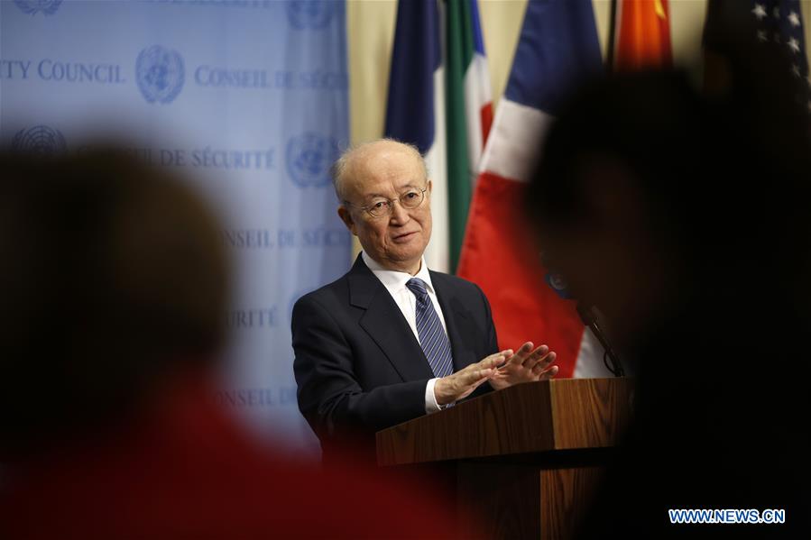 UN-SECURITY COUNCIL-IAEA-YUKIYA AMANO-PRESS ENCOUNTER