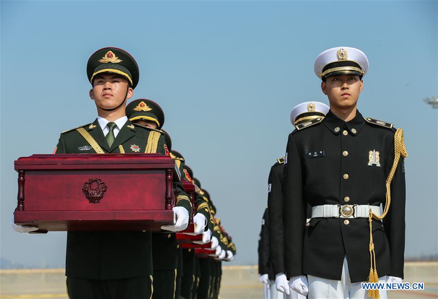 SOUTH KOREA-INCHEON-CHINESE MARTYRS' REMAINS-TRANSFER