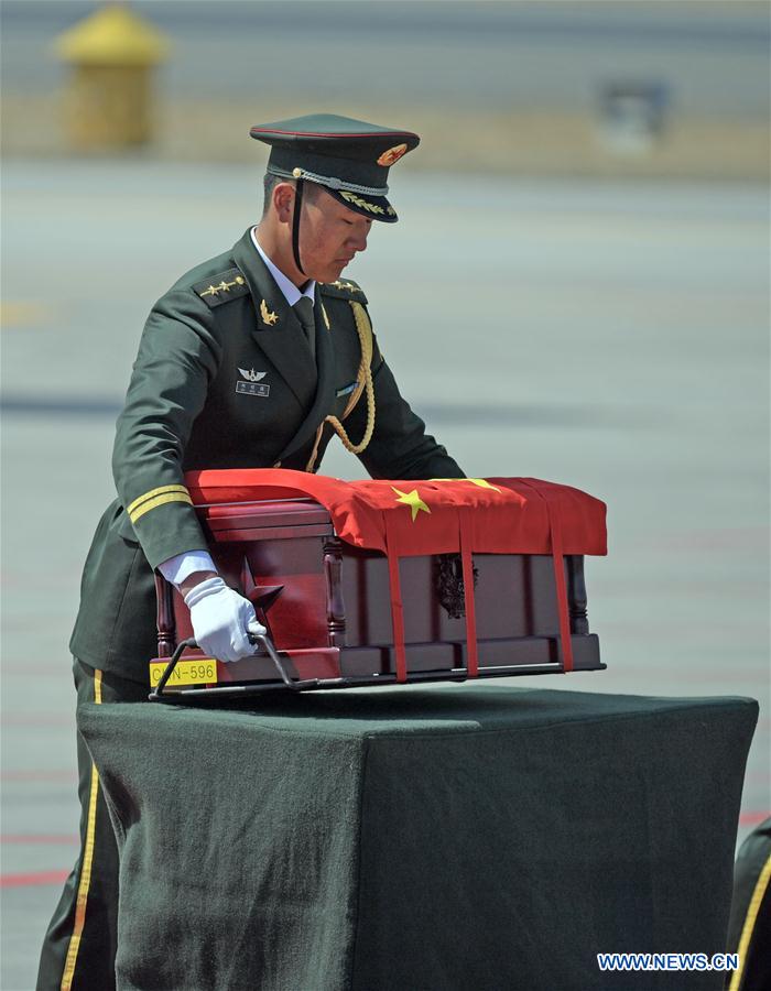 CHINA-SHENYANG-CPV SOLDIERS-REMAINS-RETURN (CN)
