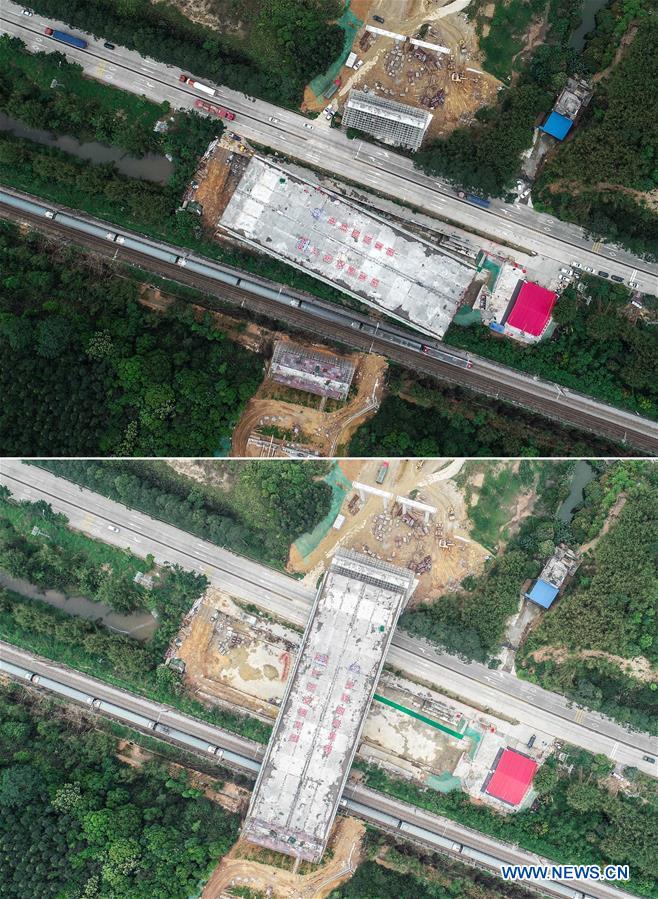 CHINA-GUANGDONG-QINGYUAN-SWIVEL BRIDGE-ROTATION (CN)