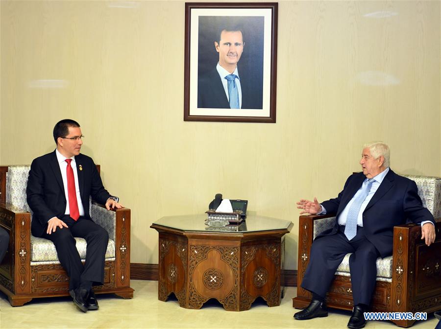 SYRIA-DAMASCUS-VENEZUELA-FM-MEETING