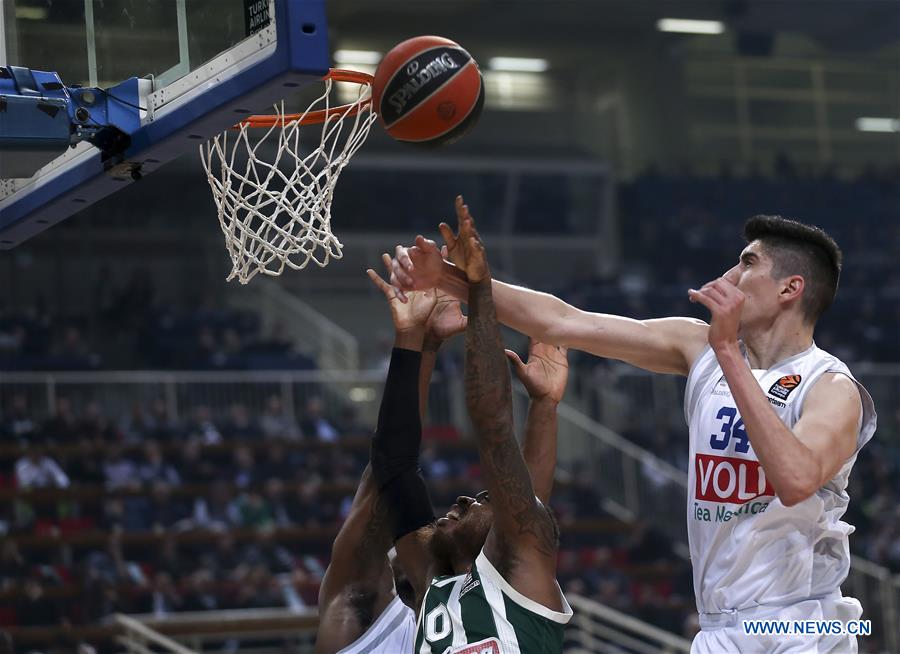 (SP)GREECE-ATHENS-BASKETBALL-EUROLEAGUE-PANATHINAIKOS-BUDUCNOST