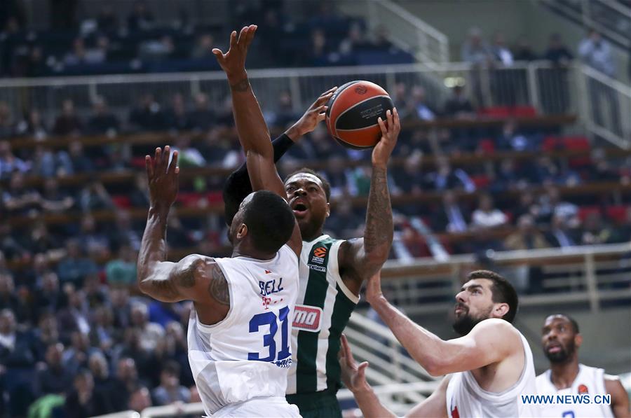 (SP)GREECE-ATHENS-BASKETBALL-EUROLEAGUE-PANATHINAIKOS-BUDUCNOST
