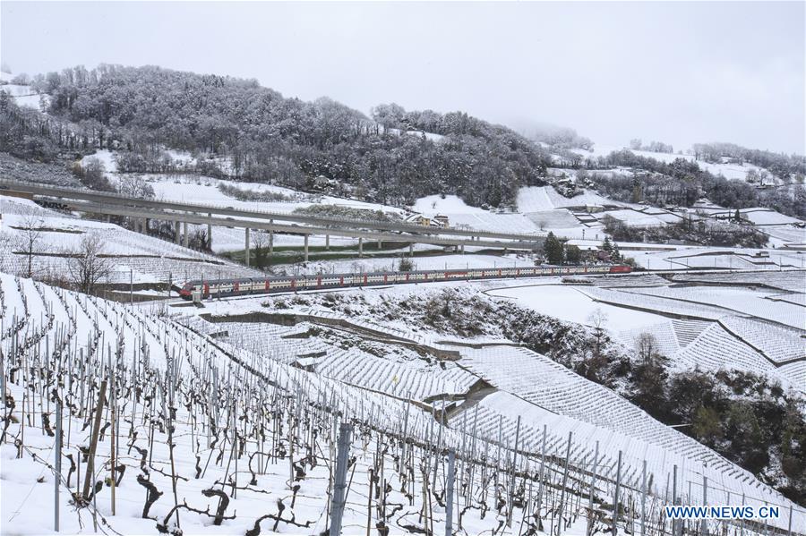 SWITZERLAND-LAVAUX-SNOW