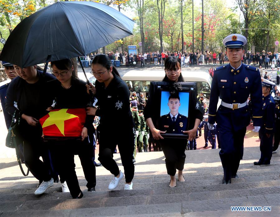 #CHINA-SICHUAN-XICHANG-FOREST FIRE-MARTYR-BURIAL CEREMONY (CN)