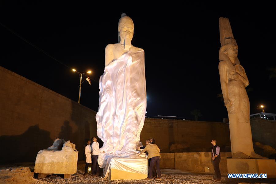 EGYPT-SOHAG-RAMSES II STATUE-REVIVAL