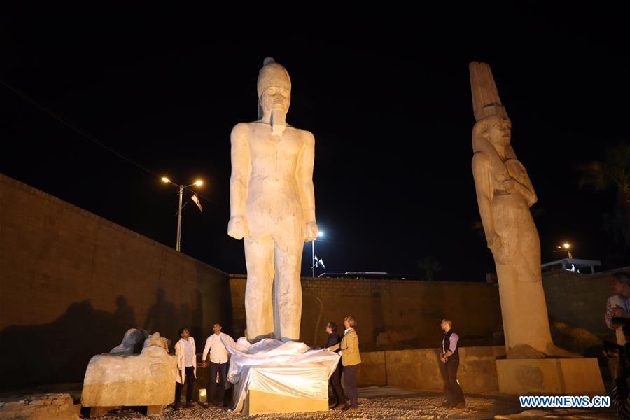 EGYPT-SOHAG-RAMSES II STATUE-REVIVAL