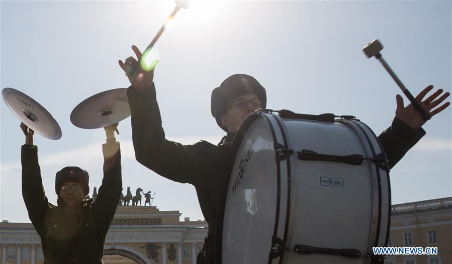 RUSSIA-ST. PETERSBURG-VICTORY DAY PARADE-REHEARSAL
