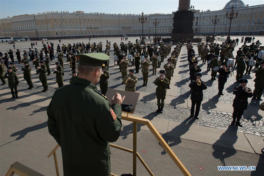 RUSSIA-ST. PETERSBURG-VICTORY DAY PARADE-REHEARSAL