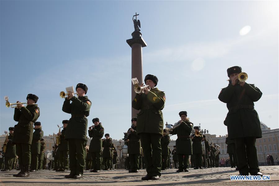 RUSSIA-ST. PETERSBURG-VICTORY DAY PARADE-REHEARSAL