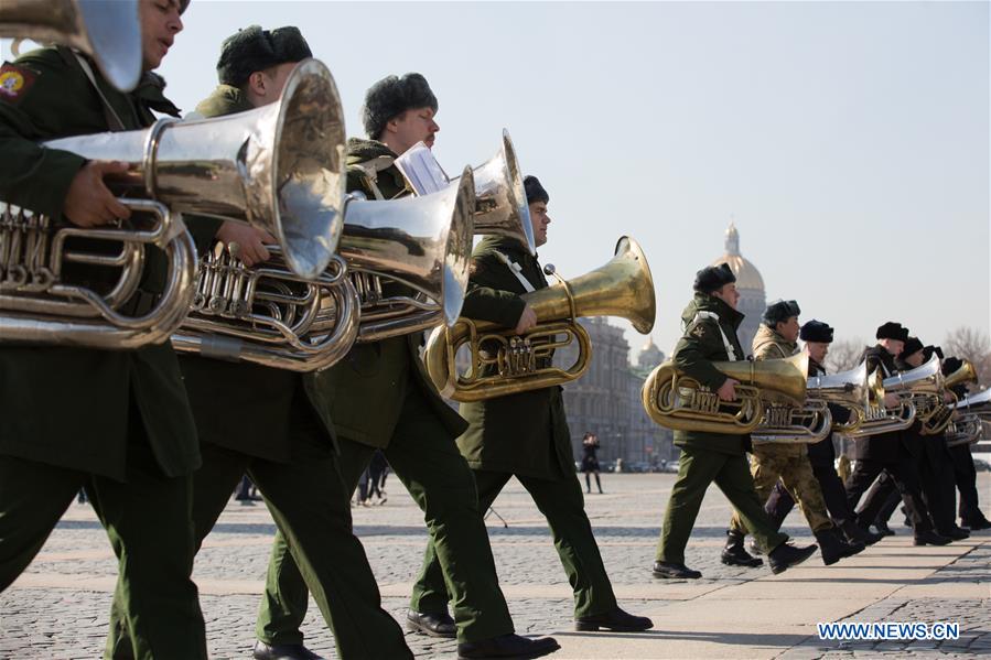 RUSSIA-ST. PETERSBURG-VICTORY DAY PARADE-REHEARSAL