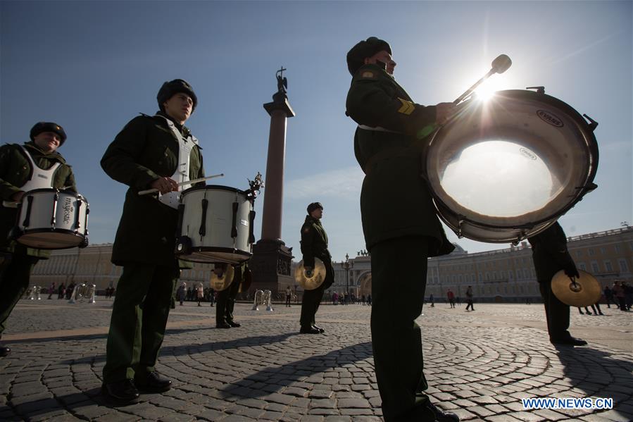 RUSSIA-ST. PETERSBURG-VICTORY DAY PARADE-REHEARSAL
