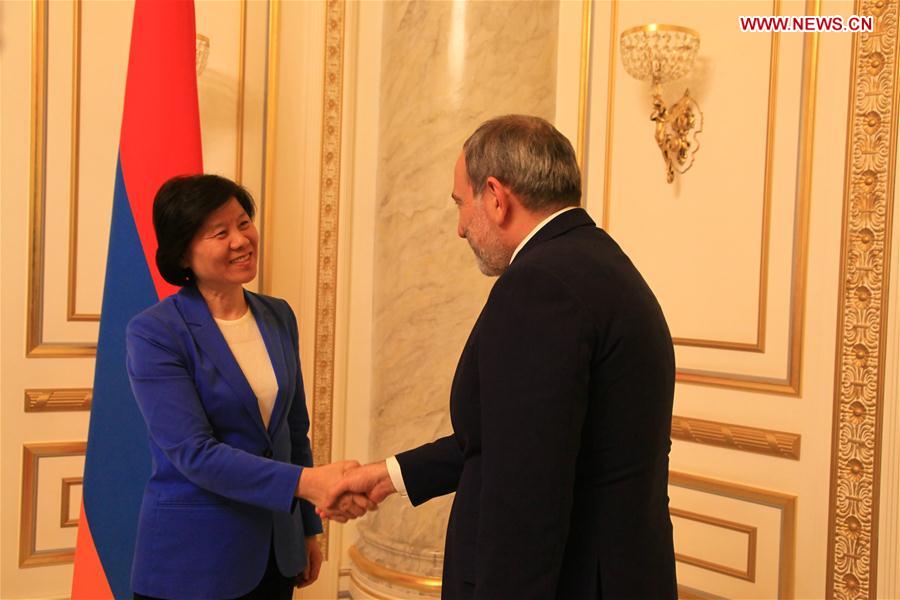 ARMENIA-YEREVAN-CHINA-SHEN YUEYUE-VISIT