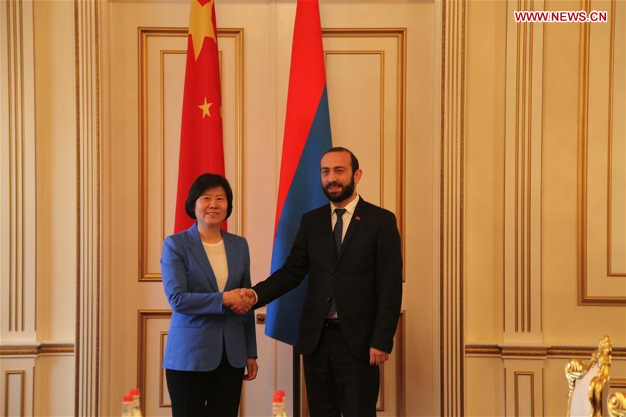 ARMENIA-YEREVAN-CHINA-SHEN YUEYUE-VISIT