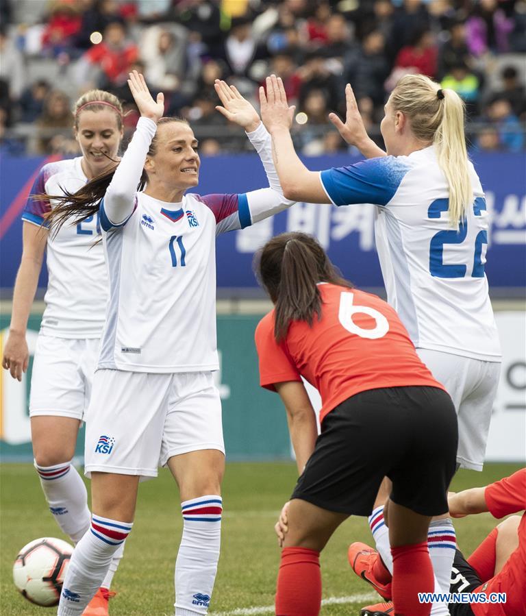 (SP)SOUTH KOREA-YONGIN-SOCCER-WOMEN'S FRIENDLY MATCH-SOUTH KOREA VS ICELAND