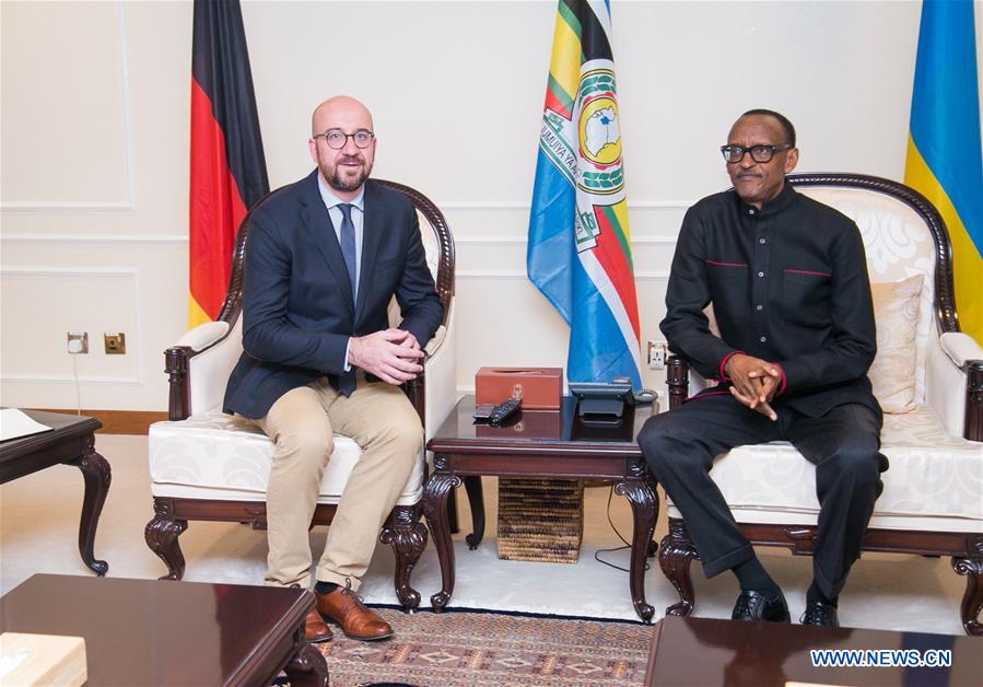 RWANDA-KIGALI-GENOCIDE-COMMEMORATION-BELGIUM-PM