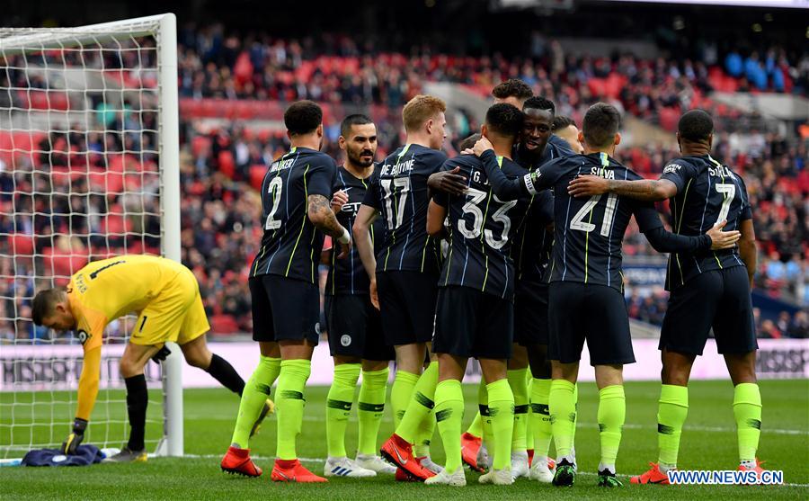 (SP)BRITAIN-LONDON-FOOTBALL-FA CUP-SEMIFINAL-MANCHESTER CITY VS BRIGHTON AND HOVE ALBION