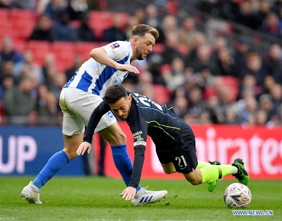 (SP)BRITAIN-LONDON-FOOTBALL-FA CUP-SEMIFINAL-MANCHESTER CITY VS BRIGHTON AND HOVE ALBION