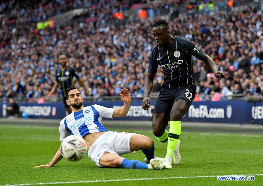 (SP)BRITAIN-LONDON-FOOTBALL-FA CUP-SEMIFINAL-MANCHESTER CITY VS BRIGHTON AND HOVE ALBION