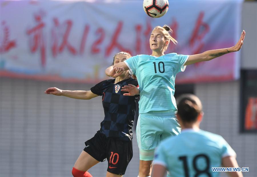 (SP)CHINA-WUHAN-FOOTBALL-INTERNATIONAL WOMEN'S FOOTBALL TOURNAMENT WUHAN 2019-3RD PLACE FINAL-RUSSIA VS CROATIA (CN)