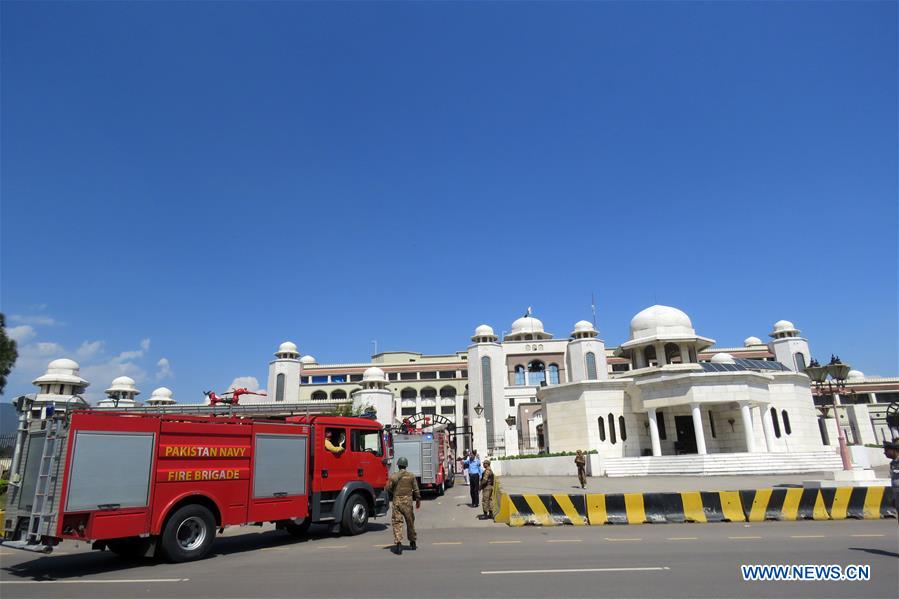 PAKISTAN-ISLAMABAD-PM-OFFICE-FIRE