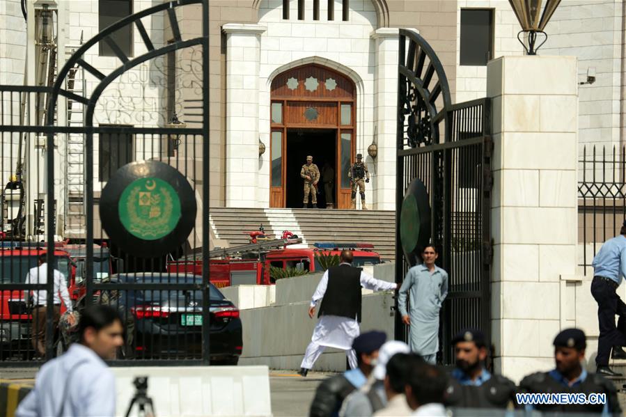 PAKISTAN-ISLAMABAD-PM-OFFICE-FIRE