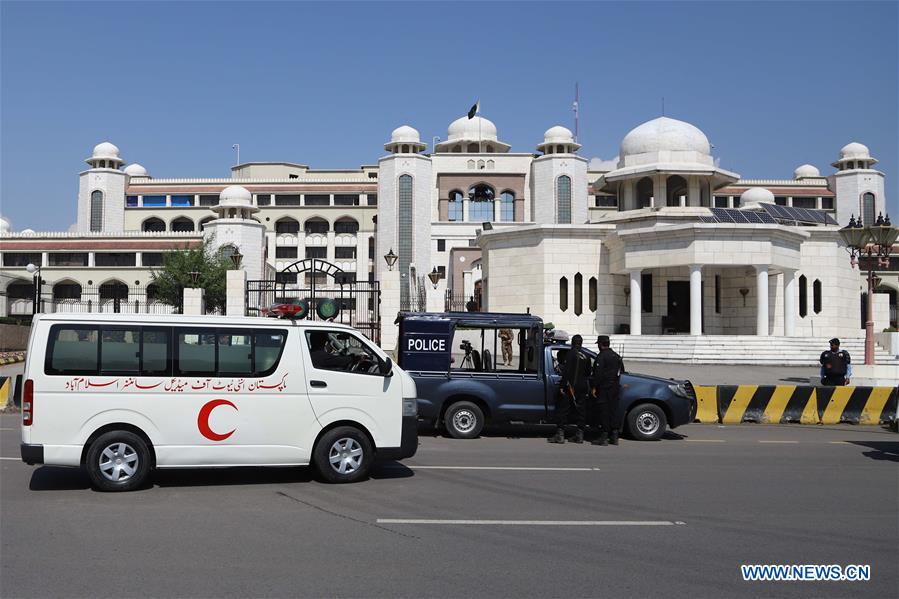 PAKISTAN-ISLAMABAD-PM-OFFICE-FIRE