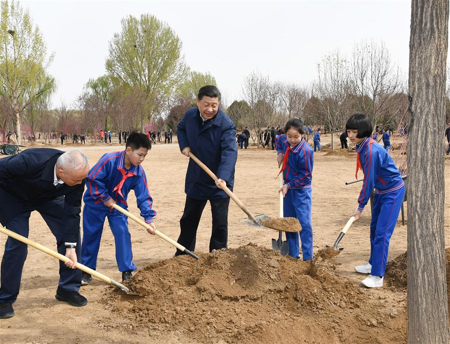 CHINA-BEIJING-LEADERS-TREE PLANTING (CN) 