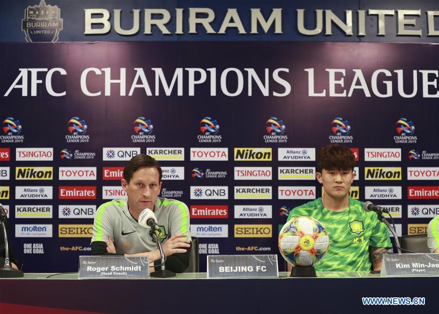 (SP)THAILAND-BURIRAM-SOCCER-AFC CHAMPIONS LEAGUE-PRESS CONFERENCE