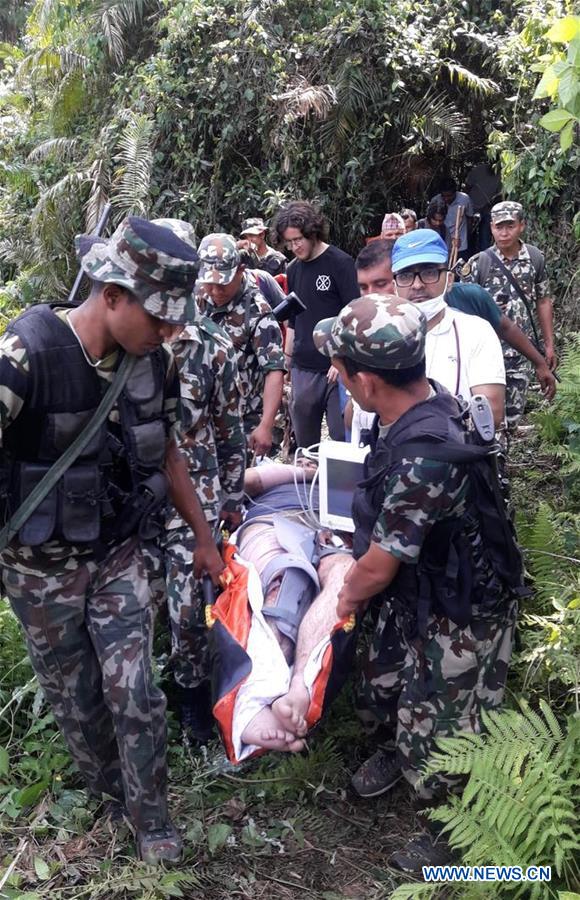 NEPAL-CHITWAN-RHINO ATTACK-RESCUE