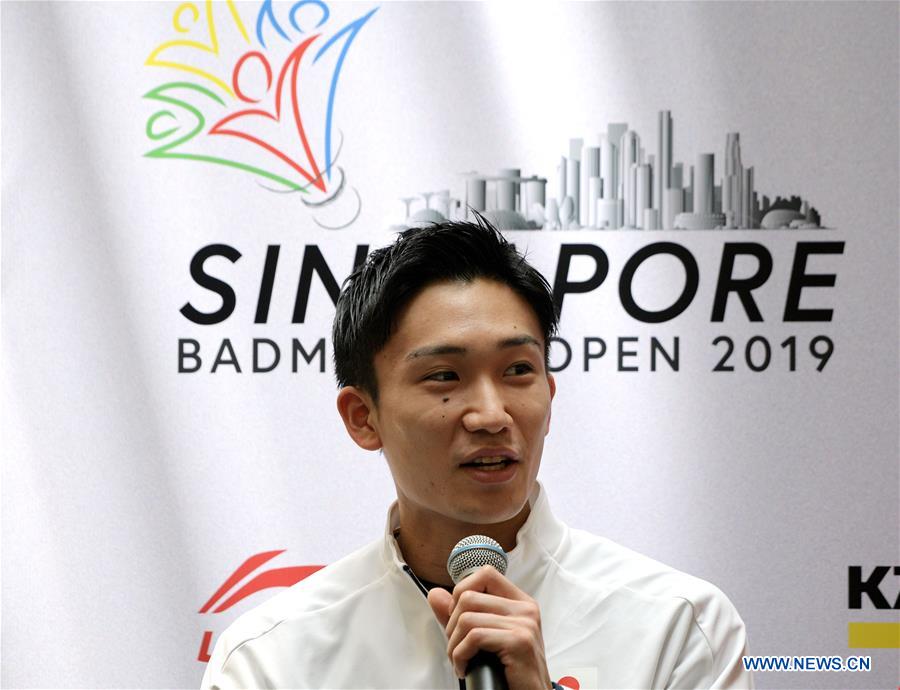 (SP)SINGAPORE-BADMINTON-SINGAPORE OPEN-PRESS CONFERENCE