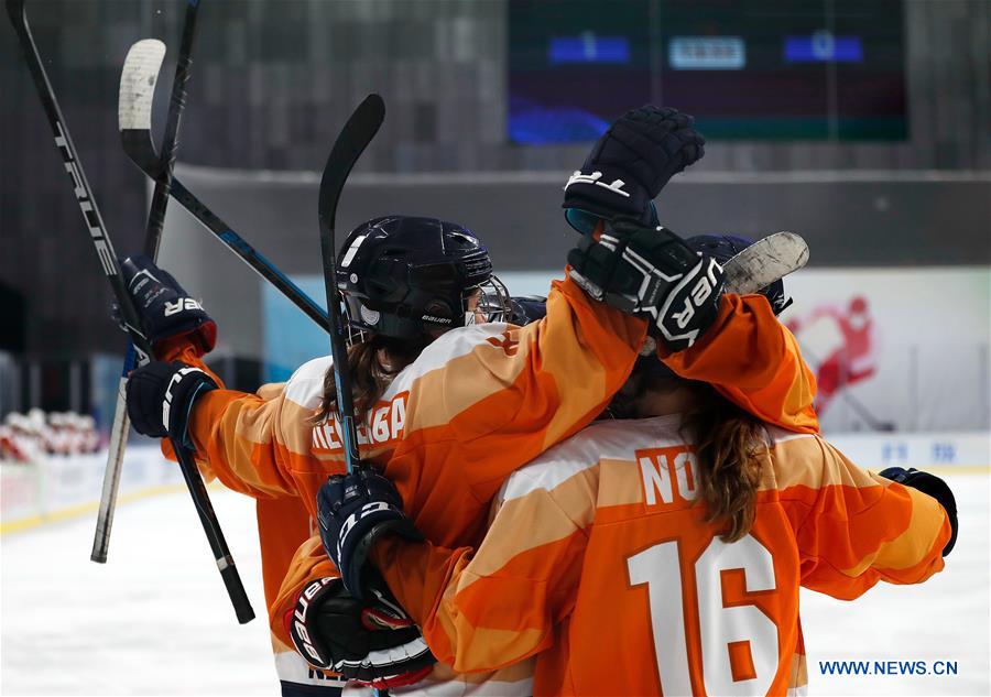(SP)CHINA-BEIJING-ICE HOCKEY-IIHF-WOMEN'S WORLD CHAMPIONSHIP DIVISION I GROUP B(CN)