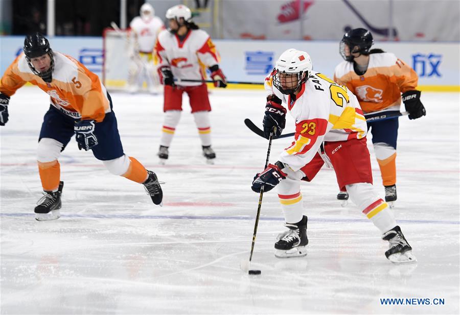 (SP)CHINA-BEIJING-ICE HOCKEY-IIHF-WOMEN'S WORLD CHAMPIONSHIP DIVISION I GROUP B(CN)