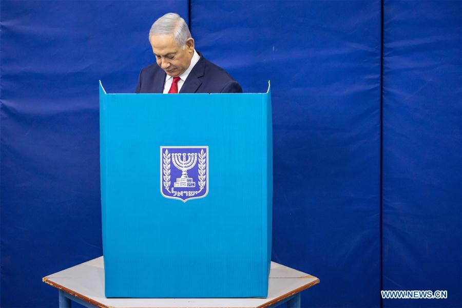 MIDEAST-JERUSALEM-ELECTION-ISRAELI PM-VOTE