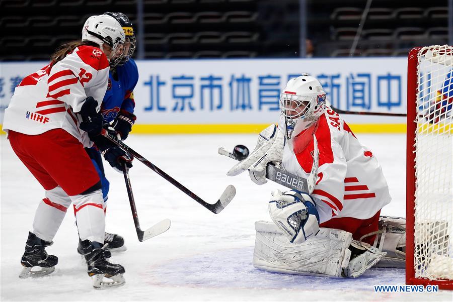 (SP)CHINA-BEIJING-ICE HOCKEY-IIHF-WOMEN'S WORLD CHAMPIONSHIP DIVISION I GROUP B(CN)