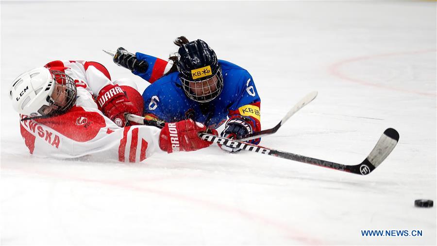 (SP)CHINA-BEIJING-ICE HOCKEY-IIHF-WOMEN'S WORLD CHAMPIONSHIP DIVISION I GROUP B(CN)
