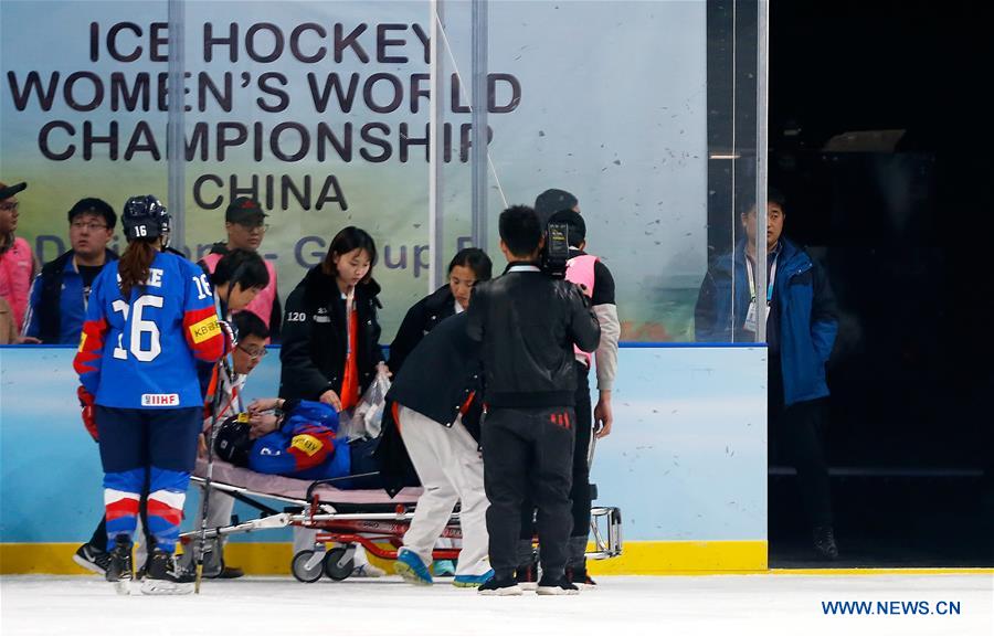 (SP)CHINA-BEIJING-ICE HOCKEY-IIHF-WOMEN'S WORLD CHAMPIONSHIP DIVISION I GROUP B(CN)