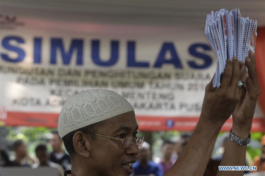 INDONESIA-JAKARTA-ELECTION-SIMULATION