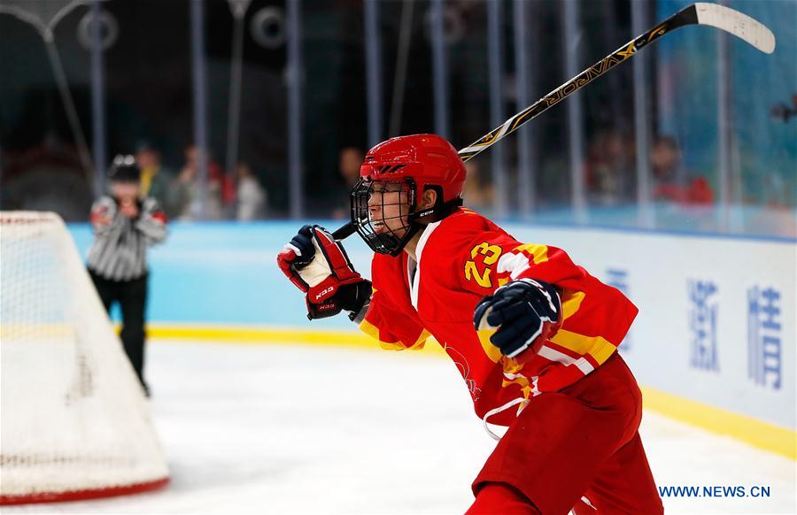 (SP)CHINA-BEIJING-ICE HOCKEY-IIHF-WOMEN'S WORLD CHAMPIONSHIP DIVISION I GROUP B(CN)