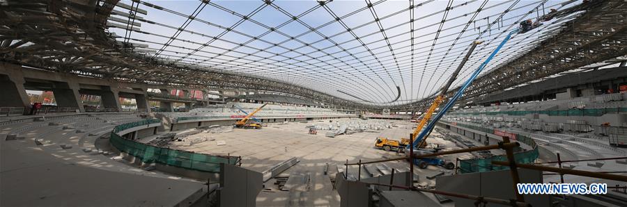 (SP)CHINA-BEIJING-BEJING 2022 OLYMPIC GAMES-NATIONAL SPEED SKATING OVAL-CONSTRUCTION SITE (CN)